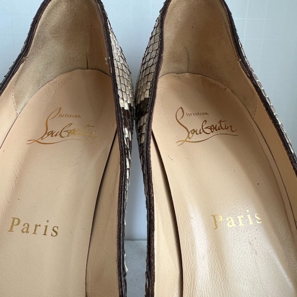 Christian Louboutin Multicolor Python Very Prive … - image 7